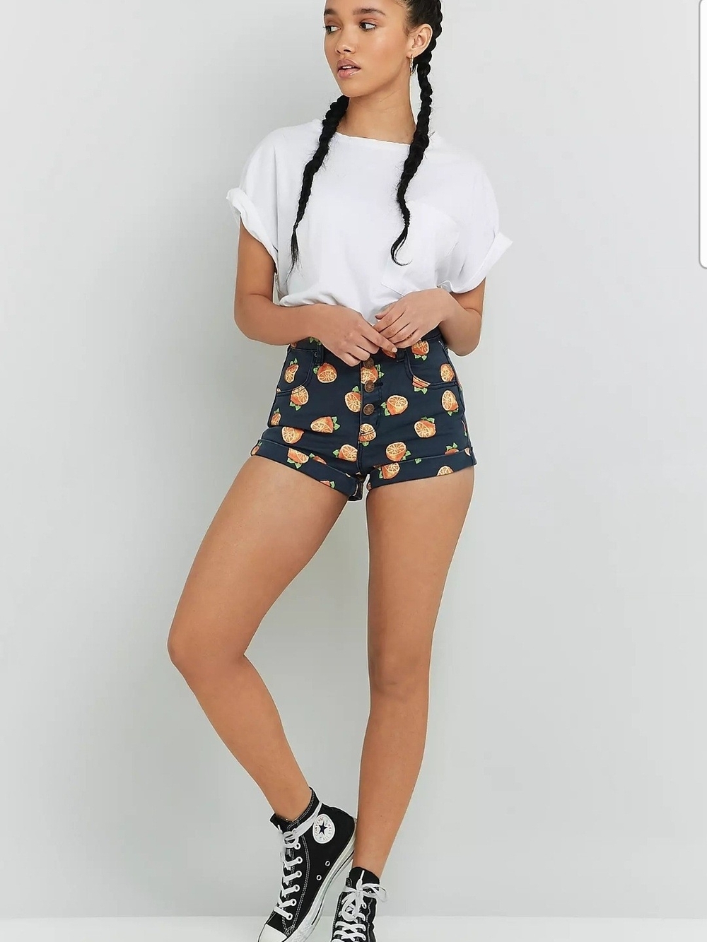 Urban Outfitters BDG Pin-Up Rolled Shorts